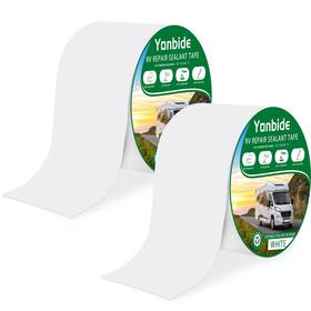Zcx-4in-2-rv Felizshop Rv Sealant Tape 4 Inch X 50 Feet Roof Camper White Weather