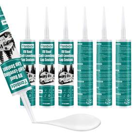 Zcx-sealant-6 Felizshop Rv Silicone Sealant - Roof And Caulking White Self-leveling Lap 6