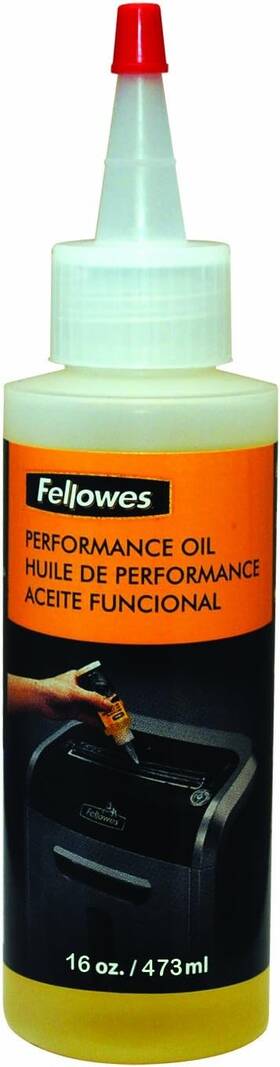 3525010 Fellowes Powershred Performance Shredder Oil 16 Oz. Extended Nozzle Bottle