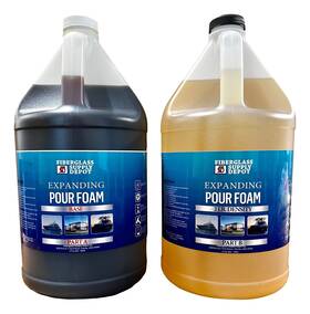 Fiberglass Supply Depot 819794022675 2 Lb Density Expanding Pour Foam Part Polyurethane Closed Cell Liquid