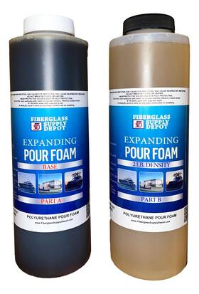 Fiberglass Supply Depot 819794022873 2 Lb Density Expanding Pour Foam Part Polyurethane Closed Cell Liquid