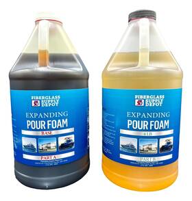 Fiberglass Supply Depot 819794022934 4 Lb. Density Expanding Pour Foam 2 Part Polyurethane Closed Cell Liquid