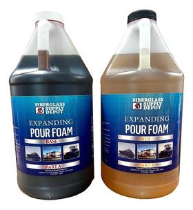 Fbacpoly6lbgk Fiberglass Supply Depot 6 Lb. Density Expanding Pour Foam 2 Part Polyurethane Closed Cell Liquid Foa