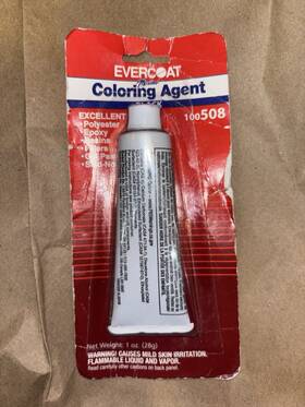100508 Fibre Glass Evercoat Co Black Fiberglass Coloring Agent 1 Oz