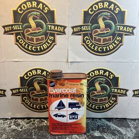 1234455 Fibre Glass Evercoat Co Marine Resin Vintage Can 1 Quart Boats Automobiles Campers Fiberglass
