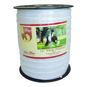 Field Guardian 313053465475 1.5 Inch X 825 Ft. White Reinforced Polytape