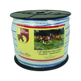 Field Guardian 711181828443 1.5 Inch White Classic Reinforced Polytape