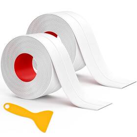 B0bzrzms45 Fixmend Caulk Tape 2 Rolls Self-adhesive Waterproof Sealant Kitchen Bathroom