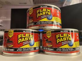 Flex Paste 850017897199 1 Lb Can Black Waterproof Paintable Putty Lot Of 3 Free Shipping