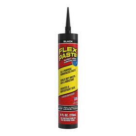 Pfsblkr10 Flex Paste 9 Oz Cartridge Black Waterproof Paintable Putty Spackle Sealan