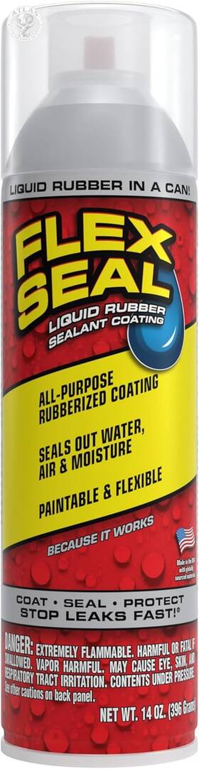 Flex Seal 445044884897 14 Oz Clear Stop Leaks Instantly Transparent Waterproof Rubber Spr
