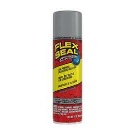 Flex Seal 852639008694 Aerosol Liquid Rubber Sealant Coating 14 Oz Gray