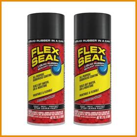 Fsblkr08 Flex Seal Small Black Spray 5oz Waterproof Rubber Coating 2 Pack