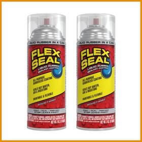 Fsclrr08 Flex Seal Small Clear Spray 5oz Waterproof Rubber Coating 2 Pack