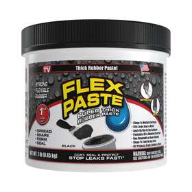 Pfsblkr16 Flex Seal Paste As Seen On Tv Super Thick Rubber 1 Lb Black