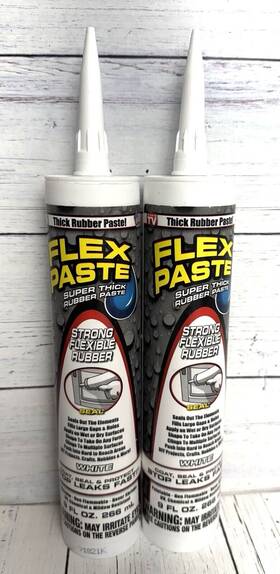 Us715wht10 Flex Seal Lot Of 2 Paste 9 Oz. Cartridge White