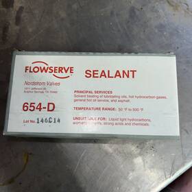 654-d Flowserve/nordstrom Valves 654 Stick Sealant 50-500 F New In Box Asphalt Valve