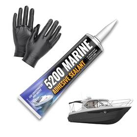 Fortivo 744110547436 5200 Marine Sealant - Fast-cure High-bond Uv-resistant Underwater Adhes
