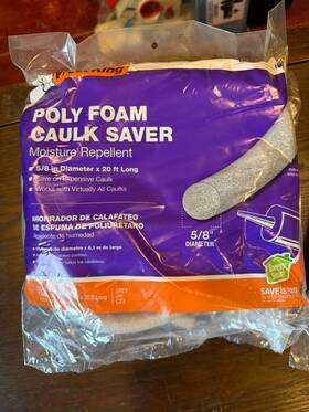 Frost King 077578021508 4 X Caulk Saver Gray 2x 5/8 Inch And 1/2