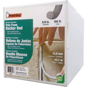 C23cp Frost King 5/8 Inch X 150 Ft. Poly Foam Backer Rod