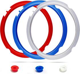 Fuator 711181249347 3 Pcs Silicone Sealing Ring For Instapot Quart - Replacement Gasket Seal