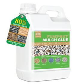 Funepoxy4l Funepoxy Mulch Glue For Landscaping 1gal Super Lock Down Sticky Rock Fo