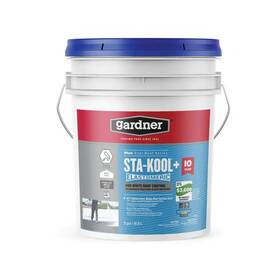 Gardner 313056673686 5 Gal. Sta-kool Plus Pro White Roof Coating For Ultimate Protection
