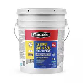 Gardner 445020644651 4.75 Gal. Flat Roof Coat-n-seal Liquid Rubber Coating