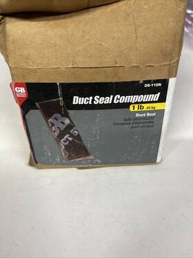 Ds-110 Gardner Bender 078433120084 Box Of 8 1 Pound Non-hardening Duct Seal Compound Gray