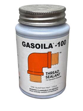 Gasoila 686081010413 - 100 Thread Sealant For Corrosive Chemicals One Quarter Pint 118ml