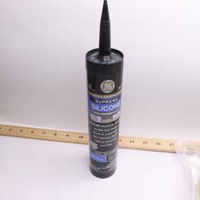 Ge 028756956099 Supreme Silicone Caulk Window And Door Sealant Black 10.1 Oz