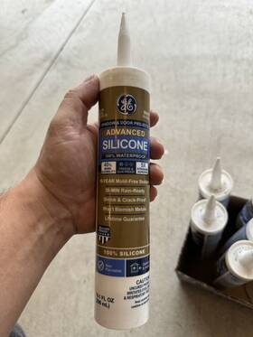 Ge 028756956365 12 Tubes Advanced Silicone 10.1 Fl Oz Clear Window And Door Non Paintable