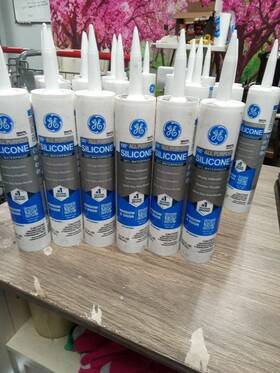 Ge 028756957348 6 Pkg Silicone Window And Door Sealant Pack Of 1 White 10.1 Fl Oz 896 Dt