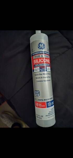 2749485 Ge One Carton With 12 Units Silicone 1 Caulk 10.1 Oz Kitchen And Bath Sealant Clear