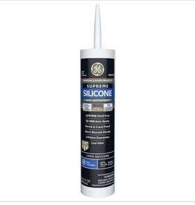 2814819 Ge Supreme Silicone Window And Door Sealant White 10.1-oz. - Quantity 6