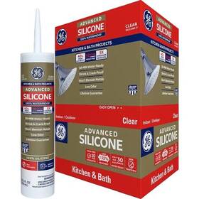 30611623 Ge Advanced Clear Silicone 2 Kitchen And Bath Projects 10.1oz 4 Pack