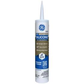 Ge 313091740794 Advanced Silicone 2 Clear Window Door Caulk 10.1 Oz Waterproof Mold Resistant