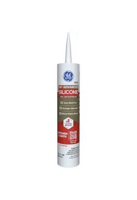 Ge 445031668646 12 - Pack Advanced Silicone 2 Caulk 10.1 Oz. Kitchen And Bath Sealant White