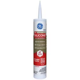 Ge 445034921960 New Clear Silicone Kitchen And Bath Caulk 10.1oz Waterproof Mold Resistant