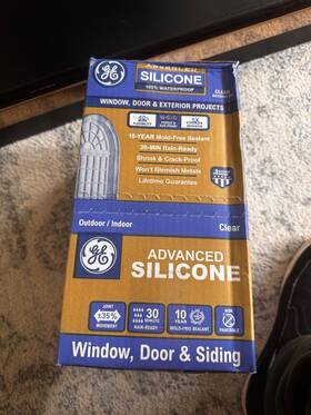 Ge 726084074385 Advanced Silicone 2 Window And Door Sealant Weatherproof 10oz 12-pack Clear
