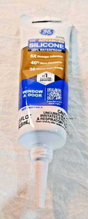 A6qcg2xg4 Ge Advanced Silicone Caulk For Window And Door Clear 2.8 Fl Oz Tube