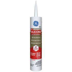 B0bvgsk5mj Ge Advanced Silicone 2 Kitchen And Bath Caulk White 10 Fl Oz Cartridge 1-pack