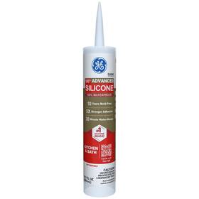 C801179251 Ge Advanced Silicone Caulk For Kitchen And Bathroom Clear 10 Fl Oz Cartridge