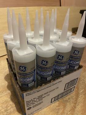 Ge012a Ge 12x All Purpose Waterproof Silicone Window And Door Caulk Clear Brand New