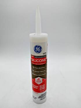 Ge H5xv87drj Advanced Silicone Caulk For Kitchen And Bathroom White 10 Fl Oz Cartridge