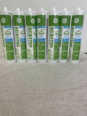 Scs1700 Ge Lot 7 Sanitary Silicone Sealant Waterproof White Mildew Resistance