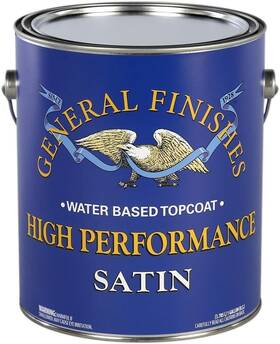 General Finishes 606016100606 High Performance Water Based Topcoat 1 Gallon Satin