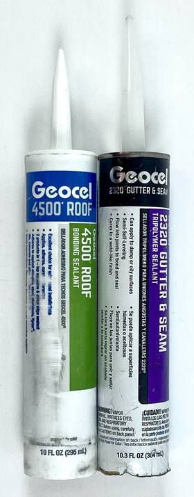 2320 Geocel 4500/2320 Roof And Gutter Sealants 4500 Black 10 Oz White 10.3 Set Of 2