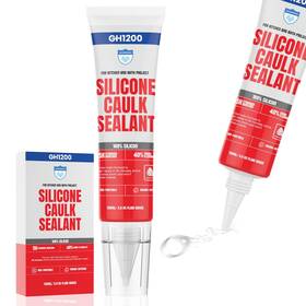 Gh1200 065016121533 150 Ml/5 Fl Oz Silicone Caulk Clear Sealant Waterproof Kitchen And Bat
