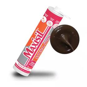 Glass Warehouse 445038019083 Maxisil 10.5 Oz. Brown Standard Tube Natural Stone Silicone Sealant Each